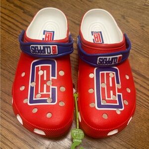 Crocs NBA Los Angeles Clippers Classic Clogs, size 11, NWT